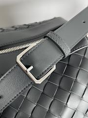 Fortok Bottega Veneta Medium Intrecciato Duffle Bag Black 50x27x24cm - 3
