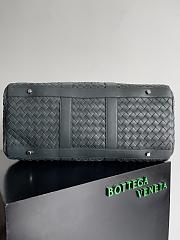 Fortok Bottega Veneta Medium Intrecciato Duffle Bag Black 50x27x24cm - 2