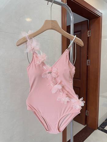 Fortok MiuMiu Pink Flower Swimmsuit