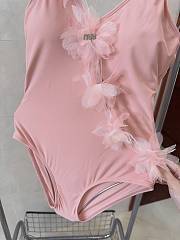 Fortok MiuMiu Pink Flower Swimmsuit - 2