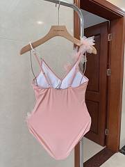 Fortok MiuMiu Pink Flower Swimmsuit - 4