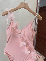 Fortok MiuMiu Pink Flower Swimmsuit - 3