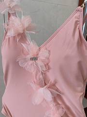 Fortok MiuMiu Pink Flower Swimmsuit - 5