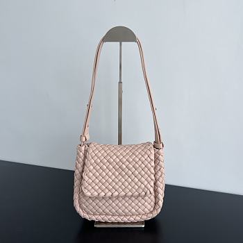 Fortok Bottega Veneta Mini Cobble Shoulder Bag Lotus 19x17x6cm