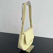 Fortok Bottega Veneta Mini Cobble Shoulder Bag Yellow 19x17x6cm - 6