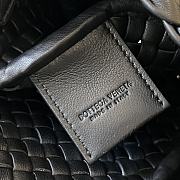 Fortok Bottega Veneta Mini Cobble Shoulder Bag Black 19x17x6cm - 3
