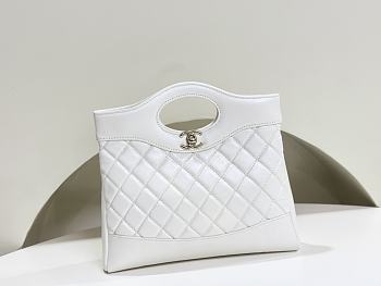 Fortok Chanel 31 HandBag in White 22x23x5.5cm