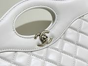 Fortok Chanel 31 HandBag in White 22x23x5.5cm - 2