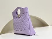 Fortok Chanel 31 HandBag in Purple 22x23x5.5cm - 5