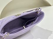Fortok Chanel 31 HandBag in Purple 22x23x5.5cm - 4