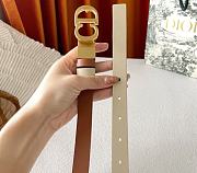 Fortok Dior Reversible Saddle Belt Brown and Caramel 2cm - 3