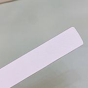 Fortok Dior 30 Montaigne Reversible Belt Green and White 2cm - 6