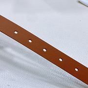 Fortok Dior 30 Montaigne Reversible Belt Brown and White 2cm - 5