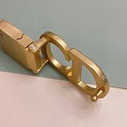 Fortok Dior 30 Montaigne Reversible Belt Brown and White 2cm - 3