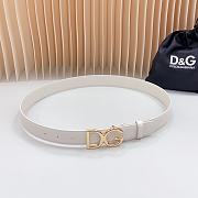 Fortok Dolce & Gabbana Belt White 3cm - 1