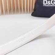 Fortok Dolce & Gabbana Belt White 3cm - 4