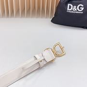 Fortok Dolce & Gabbana Belt White 3cm - 3