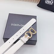 Fortok Dolce & Gabbana Belt White 3cm - 2