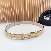 Fortok Dolce & Gabbana Reversible Belt Gold and Pink Copper Hardware 3cm - 1