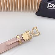 Fortok Dolce & Gabbana Reversible Belt Gold and Pink Copper Hardware 3cm - 6