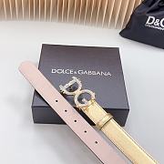Fortok Dolce & Gabbana Reversible Belt Gold and Pink Copper Hardware 3cm - 2
