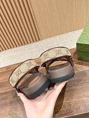 Fortok Gucci Sandals in Brown With Double G - 3