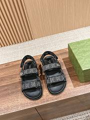 Fortok Gucci Sandals in Black With Double G - 1