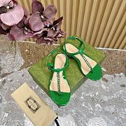 Fortok Gucci Signoria Thong Sandals Green - 6