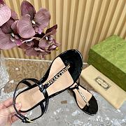 Fortok Gucci Signoria Thong Sandals Black - 6