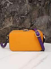 Fortok Gucci Interlocking G Mini Bag Yellow and Purple Leather 658230 17x10x5.5cm - 6