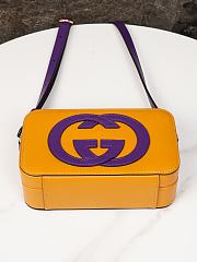 Fortok Gucci Interlocking G Mini Bag Yellow and Purple Leather 658230 17x10x5.5cm - 3