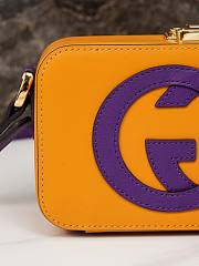 Fortok Gucci Interlocking G Mini Bag Yellow and Purple Leather 658230 17x10x5.5cm - 4