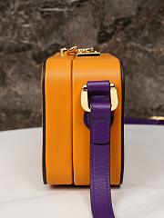 Fortok Gucci Interlocking G Mini Bag Yellow and Purple Leather 658230 17x10x5.5cm - 2