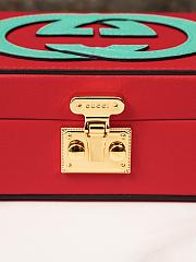 Fortok Gucci Interlocking G Mini Bag Red and Green Leather 658230 17x10x5.5cm - 6