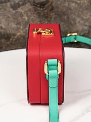 Fortok Gucci Interlocking G Mini Bag Red and Green Leather 658230 17x10x5.5cm - 3