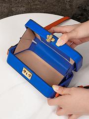 Fortok Gucci Interlocking G Mini Bag Blue and Orange Leather 658230 17x10x5.5cm - 5