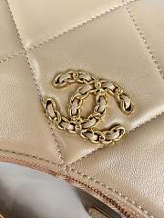 Fortok Chanel Hobo Bag in Beige AS3765 24x13.5x6cm - 2