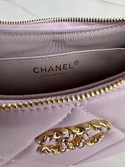 Fortok Chanel Hobo Bag in Pink AS3765 24x13.5x6cm - 4