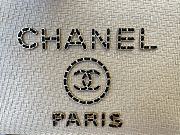 Fortok Chanel Deauville Large Shopping Bag Raffia in Beige 34x26x17cm - 2