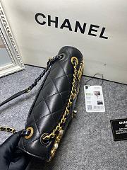 Fortok Chanel Coco Flap Black Bag Charms 14x22x8cm - 6