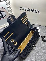 Fortok Chanel Coco Flap Black Bag Charms 14x22x8cm - 5