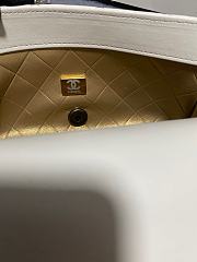 Fortok Chanel Coco Flap White Bag Charms 14x22x8cm - 6