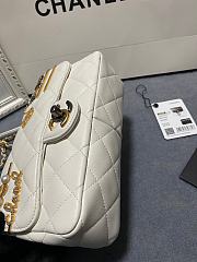 Fortok Chanel Coco Flap White Bag Charms 14x22x8cm - 2