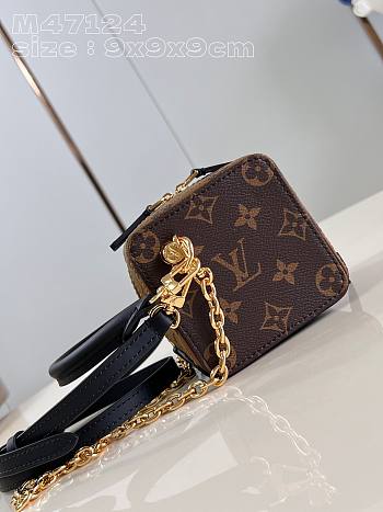 Fortok Louis Vuitton Dice Bag Monogram Coated Canvas M47124 9x9x9cm