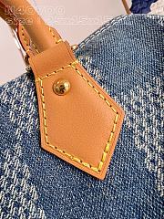Fortok Louis Vuitton Speedy Bandoulière  25 Damier Bag Blue Denim N40700 25x15x15cm - 5