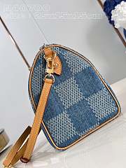 Fortok Louis Vuitton Speedy Bandoulière  25 Damier Bag Blue Denim N40700 25x15x15cm - 2
