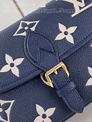 Fortok Louis Vuitton Diane Handbag Dark Blue M46386 24x15x9cm - 6