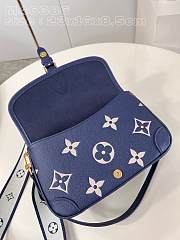 Fortok Louis Vuitton Diane Handbag Dark Blue M46386 24x15x9cm - 5
