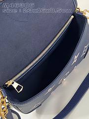 Fortok Louis Vuitton Diane Handbag Dark Blue M46386 24x15x9cm - 4