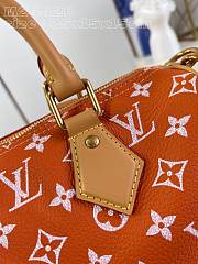 Fortok Louis Vuitton Speedy Bandoulière 25 Monogram Leather Bag Orange M24429 25x15x15cm - 4